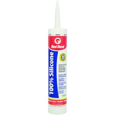 Red Devil 0816 10.1oz WHITE SILICONE SEALANT