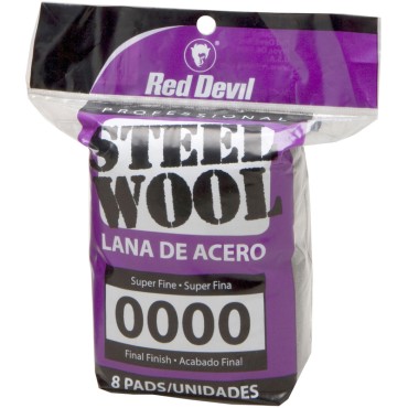 Red Devil 0320 8 PAD #0000 STEEL WOOL