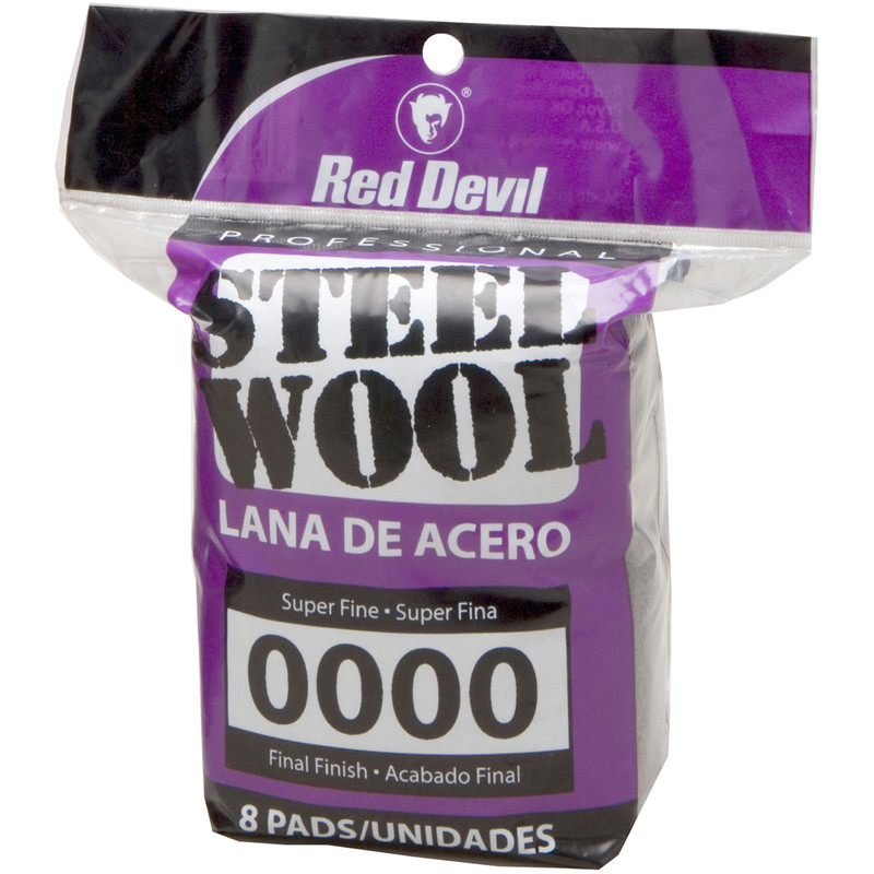 Red Devil 0320 8 PAD #0000 STEEL WOOL