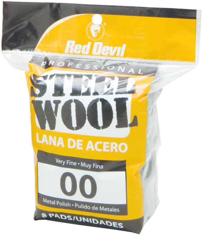 4 Extra Coarse 16 Pads Red Devil 0317 Steel Wool 