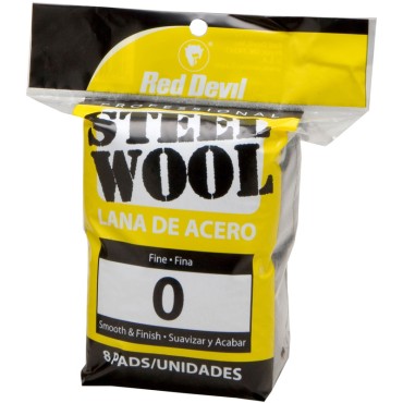 Red Devil 0323 8 PAD #0 STEEL WOOL