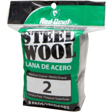 Red Devil 0325 8 PAD #2 STEEL WOOL