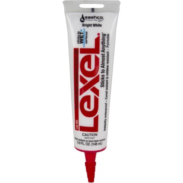 Sashco 13033 5OZ WHITE LEXEL CAULK