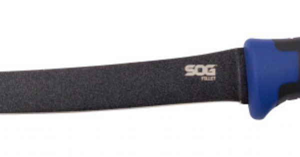S.O.G SOG Fillet 7.5" Black Non Stick Black And Blue Handle 5Cr15MoV FLT32K-CP 