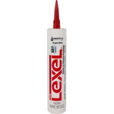 Sashco 13080 10.5oz WHITE LEXEL CAULK