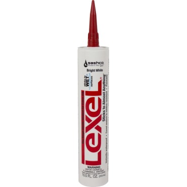 Sashco 13030 10.5oz WHITE LEXEL CAULK