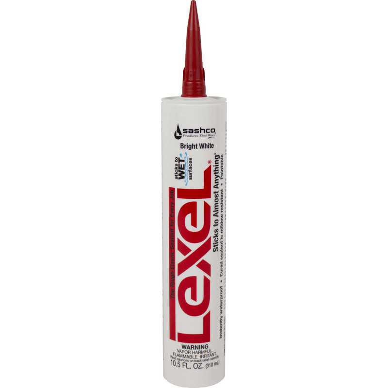 Sashco 13030 10.5oz WHITE LEXEL CAULK