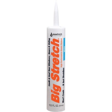 Sashco 10016 10.5oz WHITE BIG STRETCH SEALANT