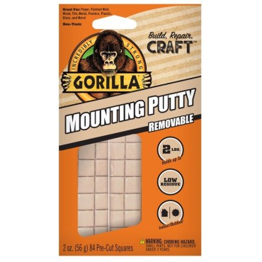 Gorilla Glue 102623 2oz MOUNTING PUTTY