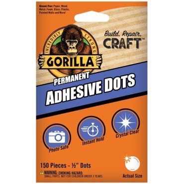 Gorilla Glue 104905 150PK ADHESIVE DOTS    