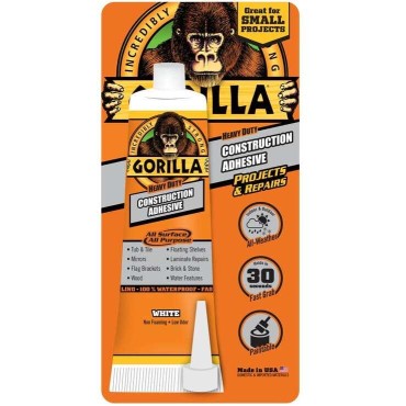 Gorilla Glue 105045 2.5oz CL CONST ADHESIVE