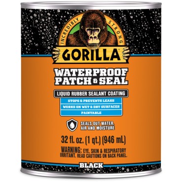 Gorilla Glue 105338 BLACK WATERPROOF PATCH 