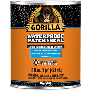 Gorilla Glue 105342 BLACK WATERPROOF PATCH 