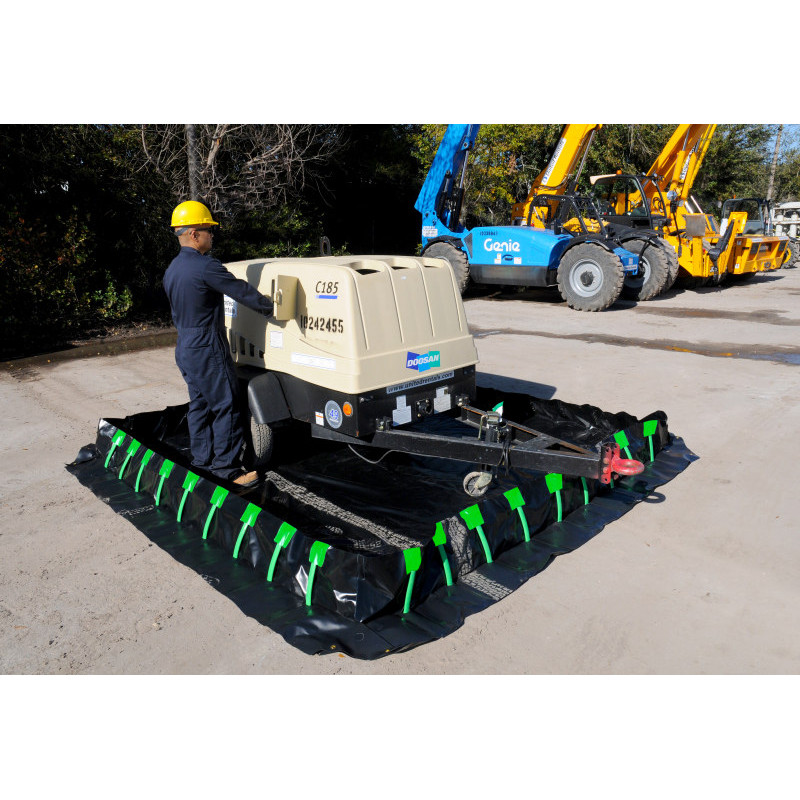 Ultratech Containment Berm, Stake Wall Model:  4'  X 6'  X 1' - Xr-5 Material®, 30 Oz.