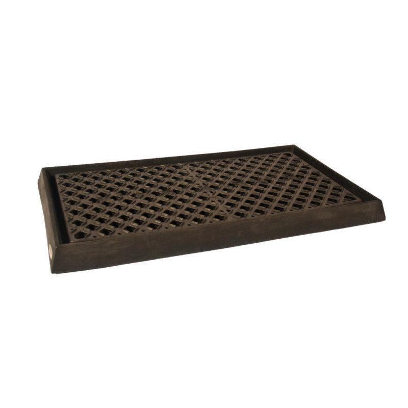 Ultratech Containment Tray:  With Grate, Black