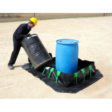 Ultratech Containment Berm, Stake Wall Model:  4'  X 6'  X 1' - Copolymer 2000, 28 Oz.