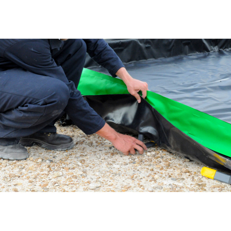 Ultratech Containment Berm, Collapsible Wall Model:  4' X 6' X 1' - Copolymer 2000, 28 Oz.