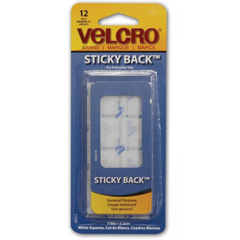 Wylaco Supply | Velcro 90073 WHITE 7/8 VELCRO SQUARE