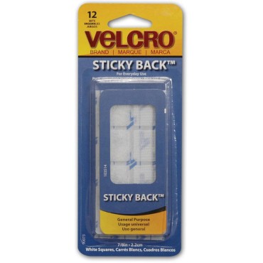 Velcro 90073 WHITE 7/8 VELCRO SQUARE