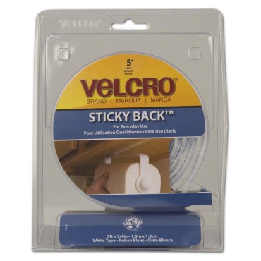 Velcro 90087 WHT STICKY BACK VELCRO