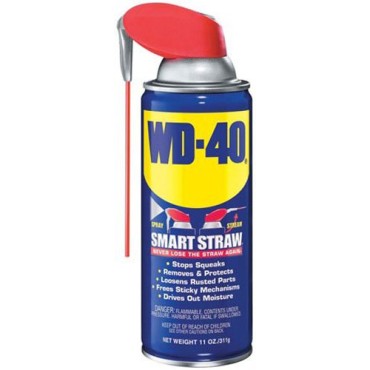 WD-40 Lubricant, Aerosol Can with Smart Straw, 11 Fluid Ounce