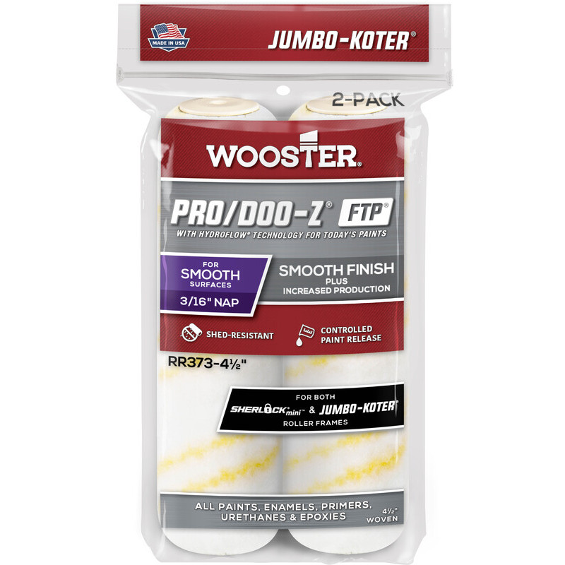Wooster RR373 3/16X4.5 2PK JUMBO KOTER