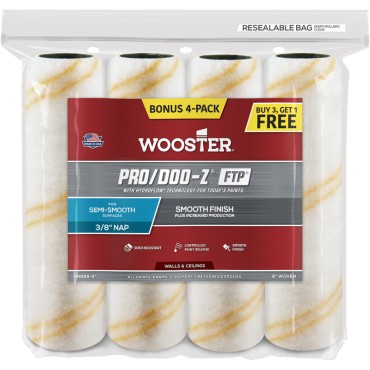 Wooster RR868 3/16X9 4PK PRO DOO-Z    