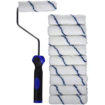 Work Tools Whizz 25009F 10PK 4" MICROFIBER ROLLER COVERS & FRAME