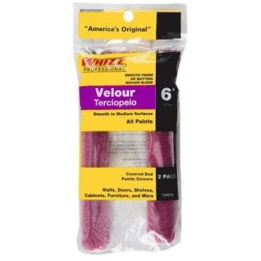 Work Tools Whizz 51016 6" 2PK VELOUR ROLLER COVER
