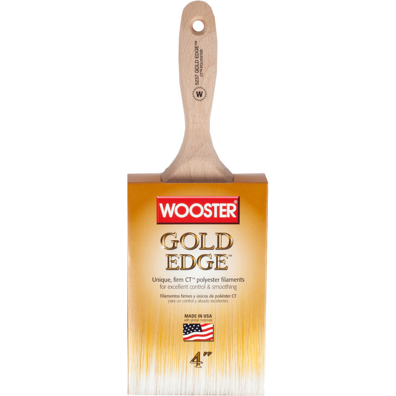 Wooster 5237 4 GOLD EDGE WALL BRUSH  