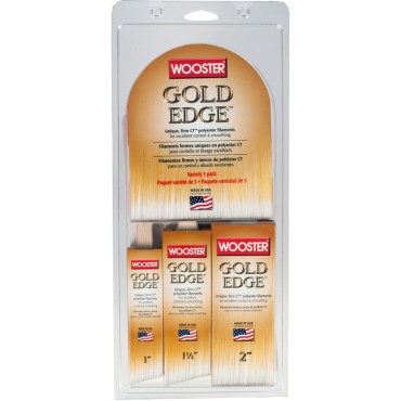 Wooster 5239 GOLD EDGE VARIETY 3PK    