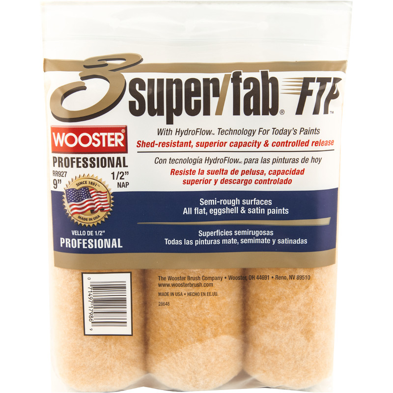 Wooster RR927 1/2x9 SF FTP 3PK COVER