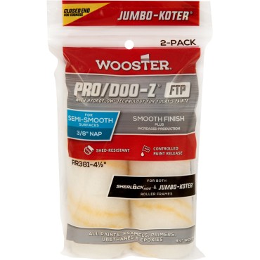 Wooster RR381 4.5 2PK JUMBO-KOTER PRO/DOO-Z ROLLER COVERS