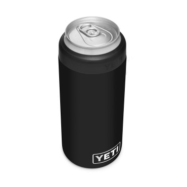 Yeti Rambler 12 oz Colster Slim Can Insulator Black