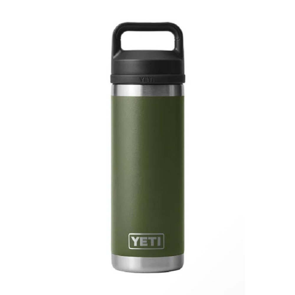 YETI Rambler Bottle 18 Oz Highlands Olive with Chug Cap YETI Rambler Bottle 18 Oz Highlands Olive with Chug Cap