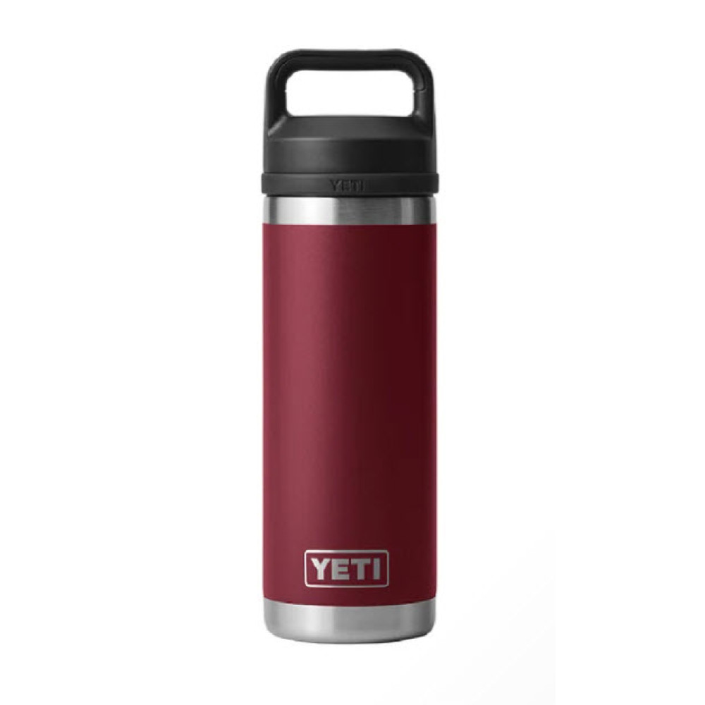 YETI Rambler Bottle 18 Oz Harvest Red with Chug Cap YETI Rambler Bottle 18 Oz Harvest Red with Chug Cap