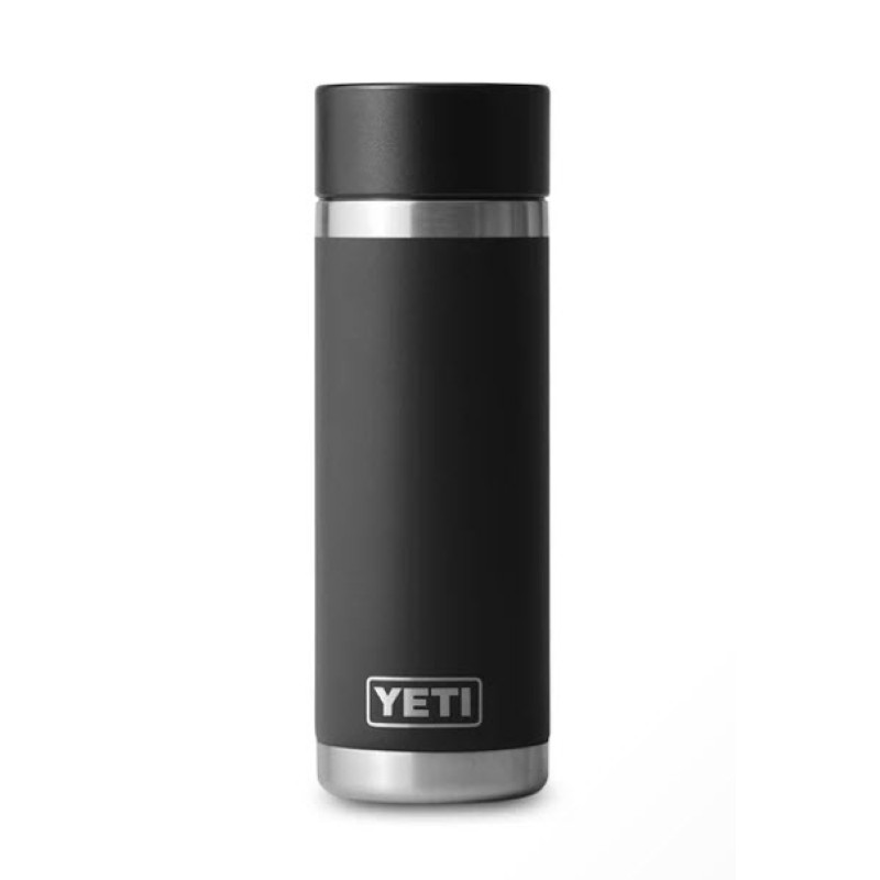 YETI Rambler Bottle 18 oz Black with Hotshot Cap
