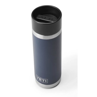 Yeti Rambler Bottle 18 Oz Navy with Hotshot Cap