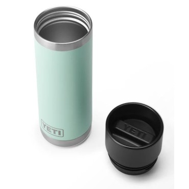 Yeti Rambler Bottle 18 Oz Seafoam with Hotshot Cap