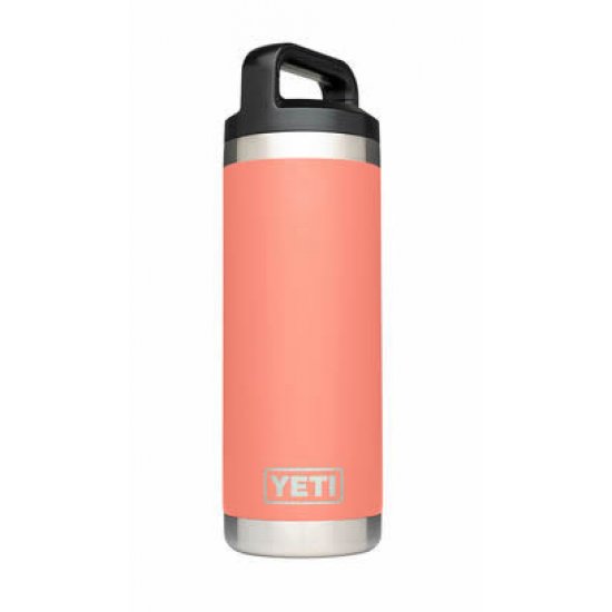 Yeti Rambler Bottle 18 Oz Coral With Chug Cap