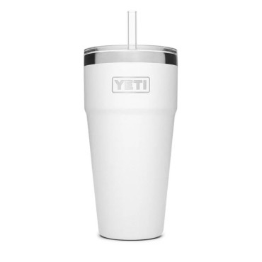 YETI Rambler 26 oz Straw Cup White