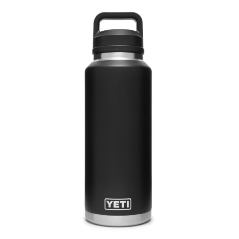 YETI Rambler Bottle 46 Oz Black with Chug Cap