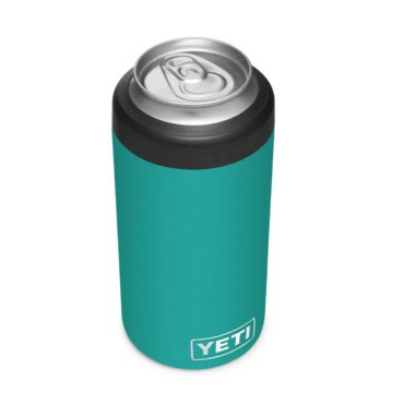 Yeti Rambler 16 oz Colster Tall Can Insulator Aquifer Blue