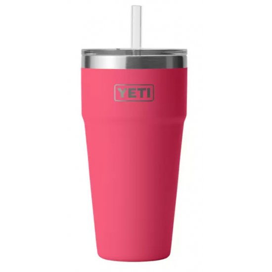 YETI Rambler 26 oz Straw Cup, Vacuum Insulated, Stainless Steel with Straw  Lid, Bimini Pink