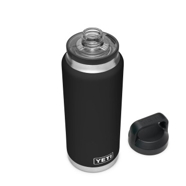 Yeti Rambler Bottle 36 Oz Black with Chug Cap