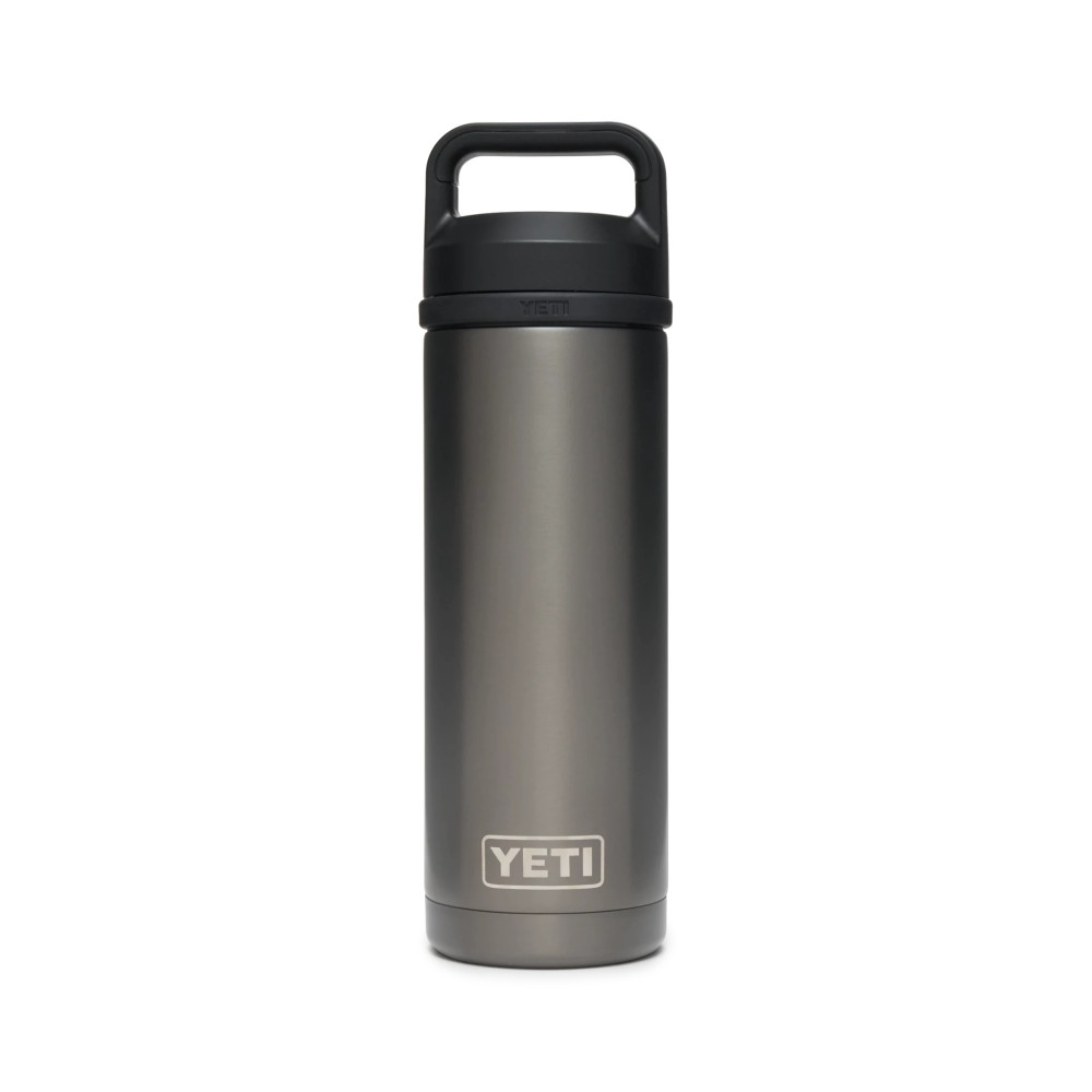 YETI Rambler Bottle 18 Oz Graphite with Chug Cap YETI Rambler Bottle 18 Oz Graphite with Chug Cap
