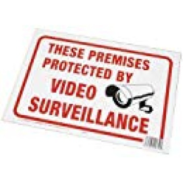 HY-KO 20619 9X12 VIDEO SURV SIGN