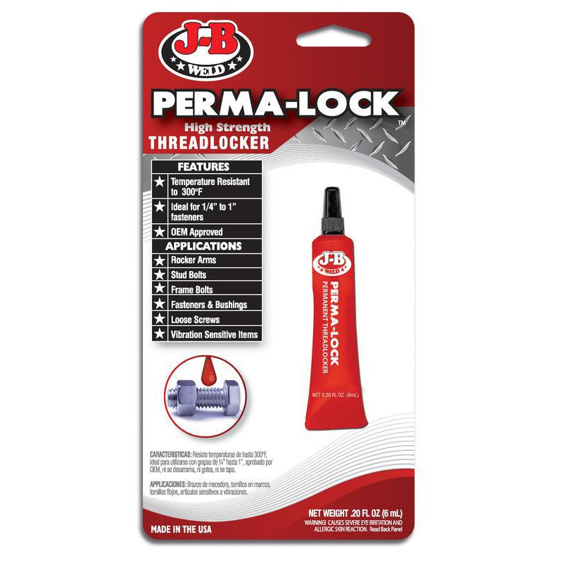 J-B Weld 27106 6 ML RED THREADLOCKER