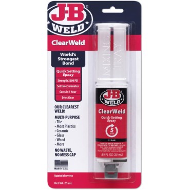 J-B Weld 50112 25 MI CLEARWELD SYRINGE