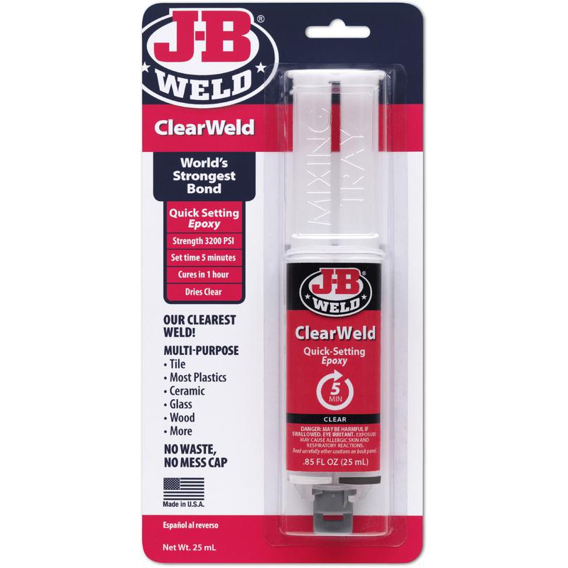 J-B Weld 50112 25 MI CLEARWELD SYRINGE